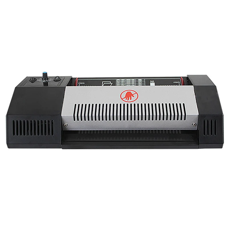 A4 laminator laminating machine plastic sealing cold double use 4 rubber roller all steel shell