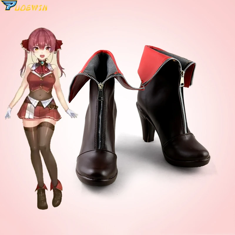 Vtuber Hololive Houshou Marine Cosplay Shoes Boots