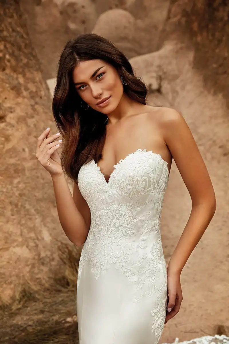 Robe de mariée sirène en dentelle, tenue de mariage sans manches, avec des Appliques en dentelle, sur mesure, dos ouvert, avec traîne, collection 2021