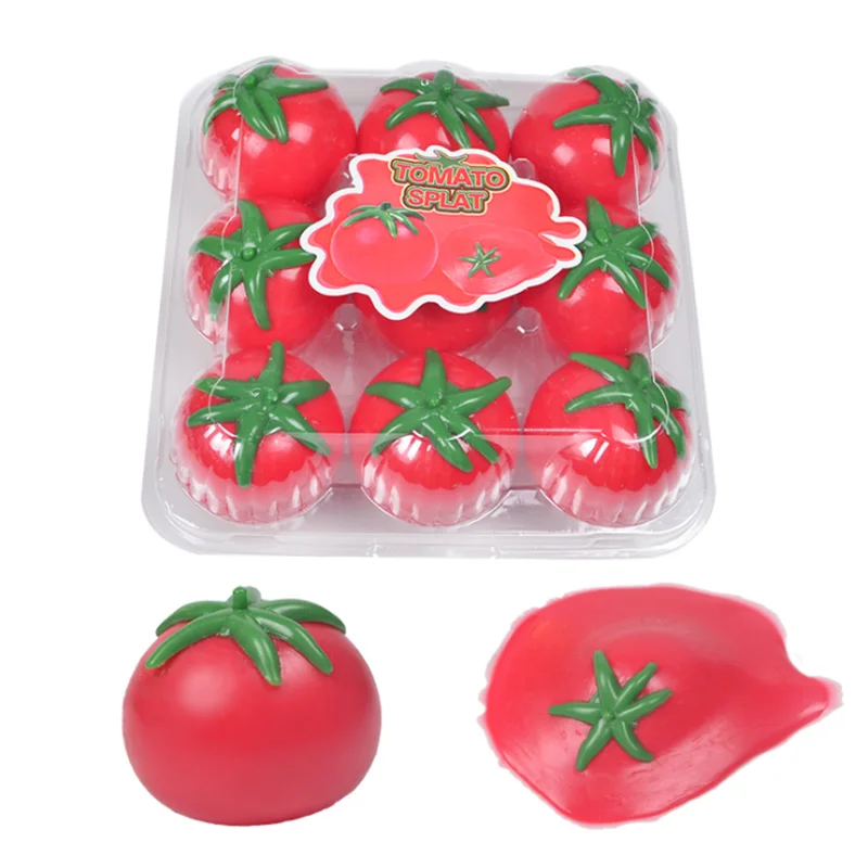 1pc tomate crianças brinquedos autismo squeeze squishies bolas alívio do estresse brinquedo antiestresse brincadeira adereços bola de água caçoa o