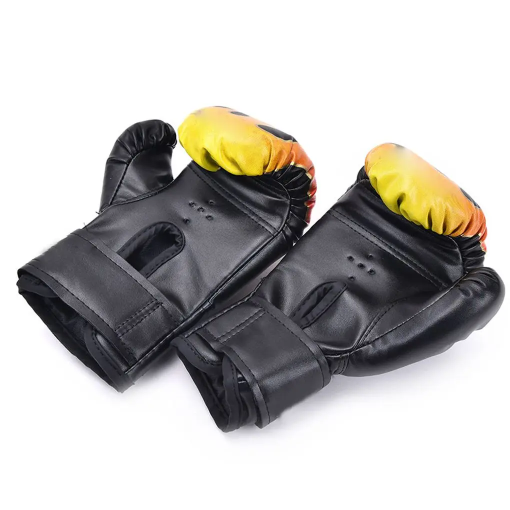 Boxing Glove Leather Kickboxing Protective Glove Kids Children Punching Training Sanda Sports Muay Thai MMA Training Gloves