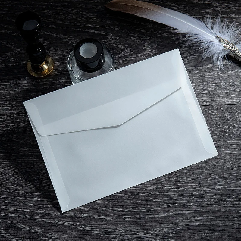 20PCS/Lot Semi-transparent Sulfuric Acid Paper Envelopes For DIY Postcard Card Storage Wedding Invitation Gift Packing