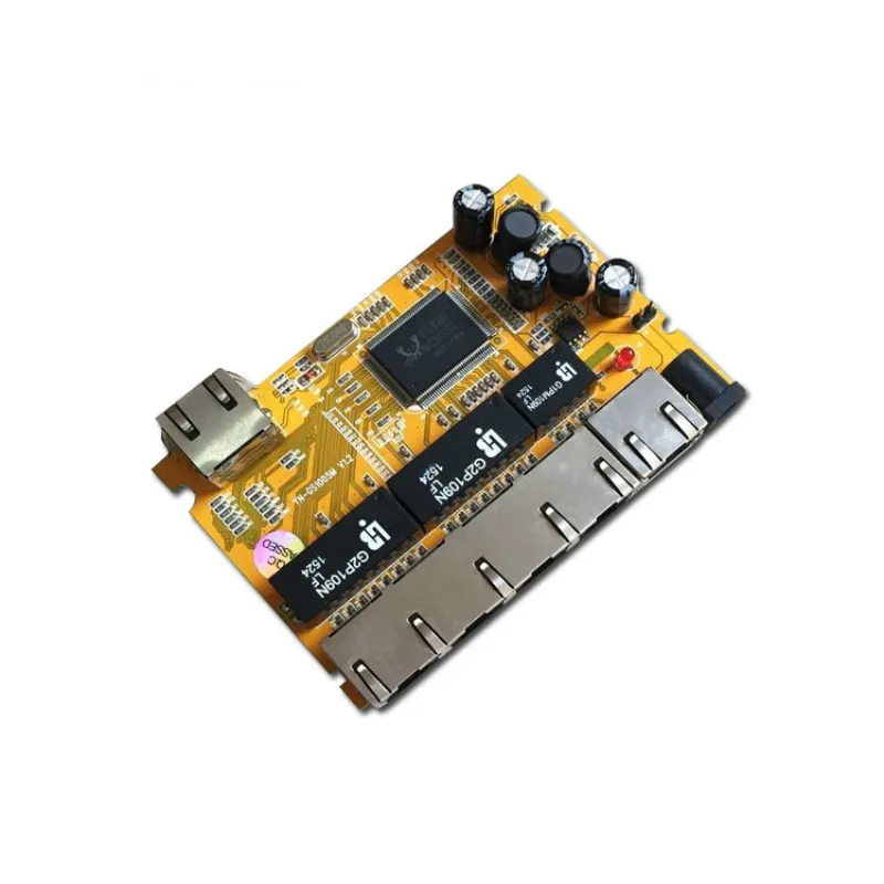 OEM/ODM PCBA Industrial switch modulee5 Port 10/100/1000M unmanaged network ethernet switch ethernet hub managed poe switch
