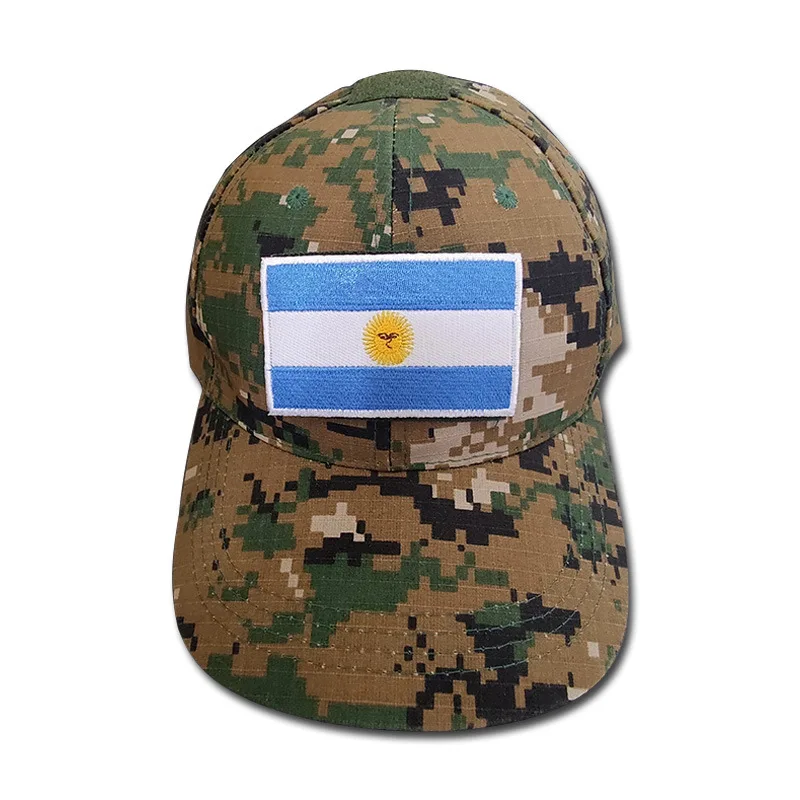 Argentina Flag Patch Embroidery Hook and Loop Patches World Flag Badge Tactical Chapter Clothing Bag Hat Backpack Accessories