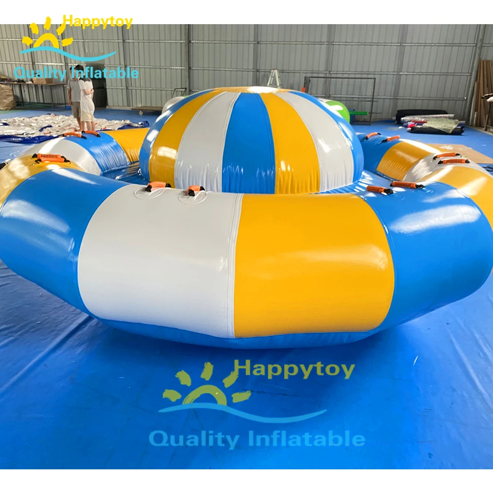 Water Ride Towable PVC Inflatable Saturn Rocker Extreme Inflatable Disco Boat