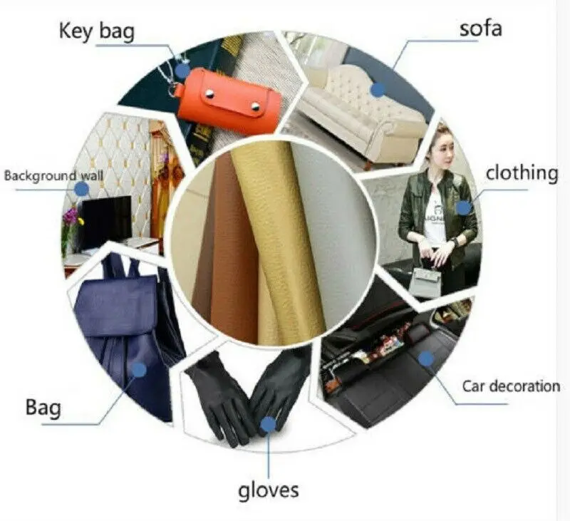 Litchi PU Leather Fabric for Craft Projects