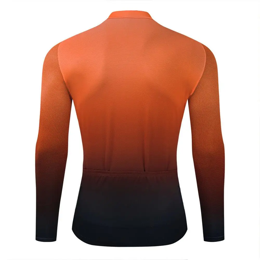 Long Sleeve Cycling Jersey, Bicycle Bike, Orange Max Clothing, MTB Sport Shirt, Motocross Mountain Road, Tight Top Jacket, Ride