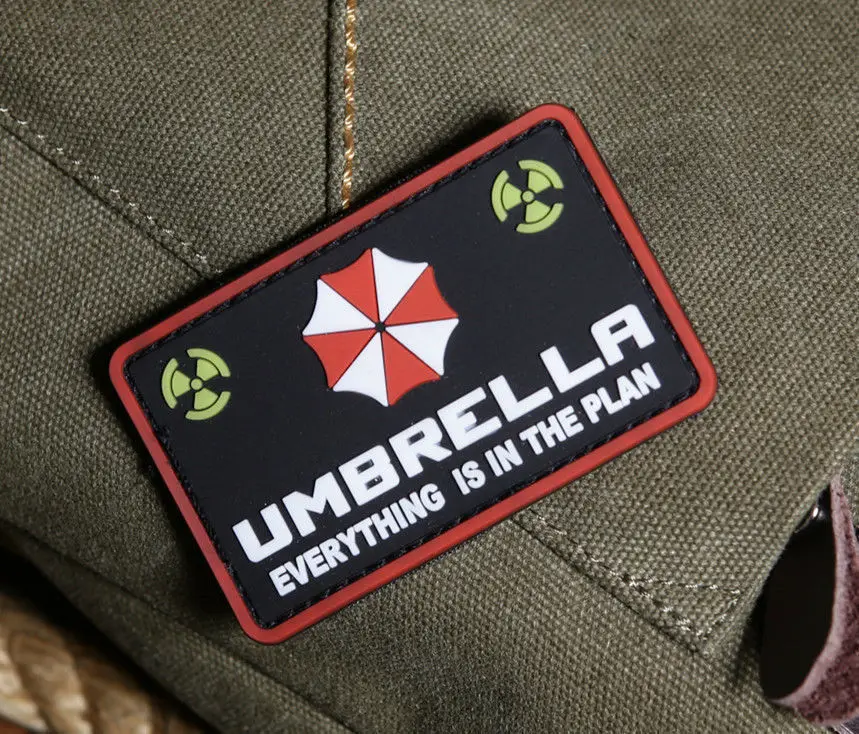 UMBRELLA CORPORATION 3D PVC ARMY  CHEST/ SHOULDER RUBBER PATCH