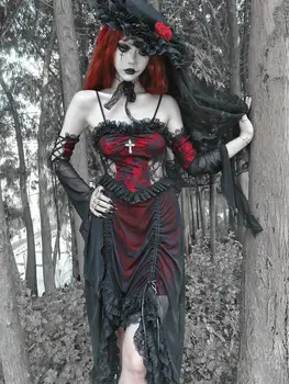 10 best sales vestito rosso nero - №6