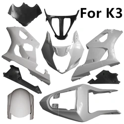 Motorcycle for Suzuki K3 2003 2004 GSXR GSXR1000 Unpainted Bodywork Plastic Parts Full Fairing Kits Left Right Components ABS