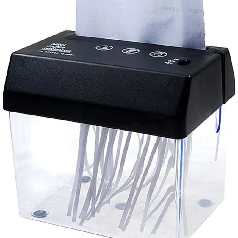 

2024 New USB Electric Dual-Use Mini Paper Shredder Small A6 Bill Letter Document Invoice Desktop A6 Paper Smashing Machine