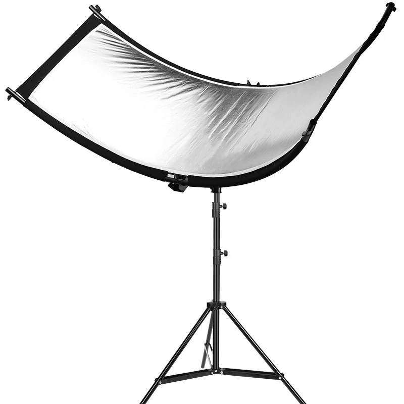 U-Shaped 180*60cm 3 in 1 Photography Reflector Collapsibe Light Reflective Cloth Soft Diffuser for Camera Video Studio Photo