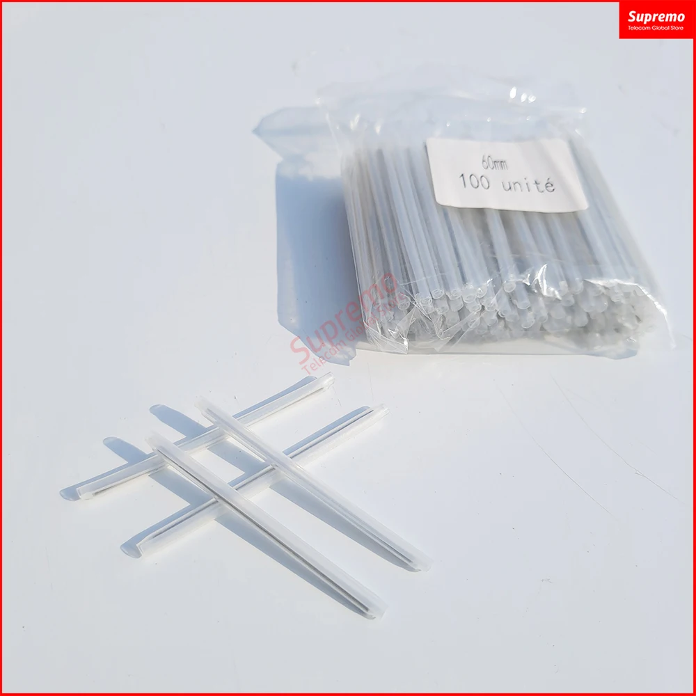 Lot 1000pcs 1mm Single core Heat-shrinkable Tube 40mm 45mm 60mm FTTH heat shrink splice protector Fiber Cable Sleeves