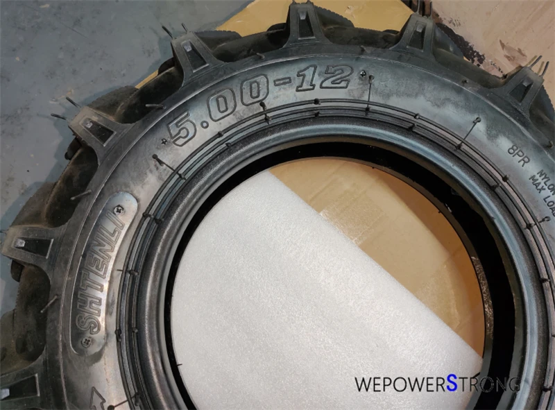 5.00-12 Outer Tyre Applied for 178F 186F 188F 190F 192F Or Similar Small Engine Powered 135 Tiller