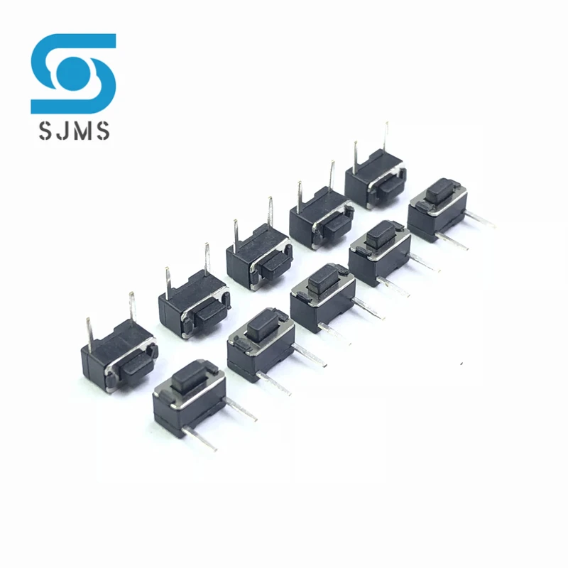 20/50/100PCS 3x6x5 mm Side press Micro Switch DIP-2 pin Tactile Switch side of pins Push button Switch 3*6*5 mm Height 5mm