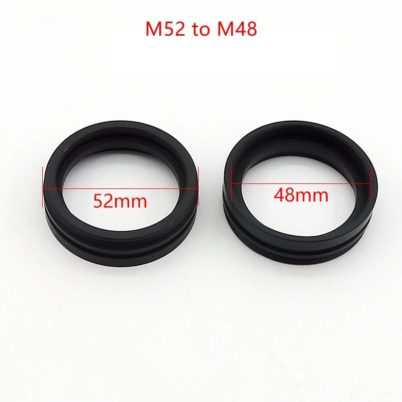 M52 to M48, M48 to M48, M48 to M42 X 0.75 Thread Metal Objective Adapter Ring for SZM and SZ Zoom Stereo Zoom Microscope