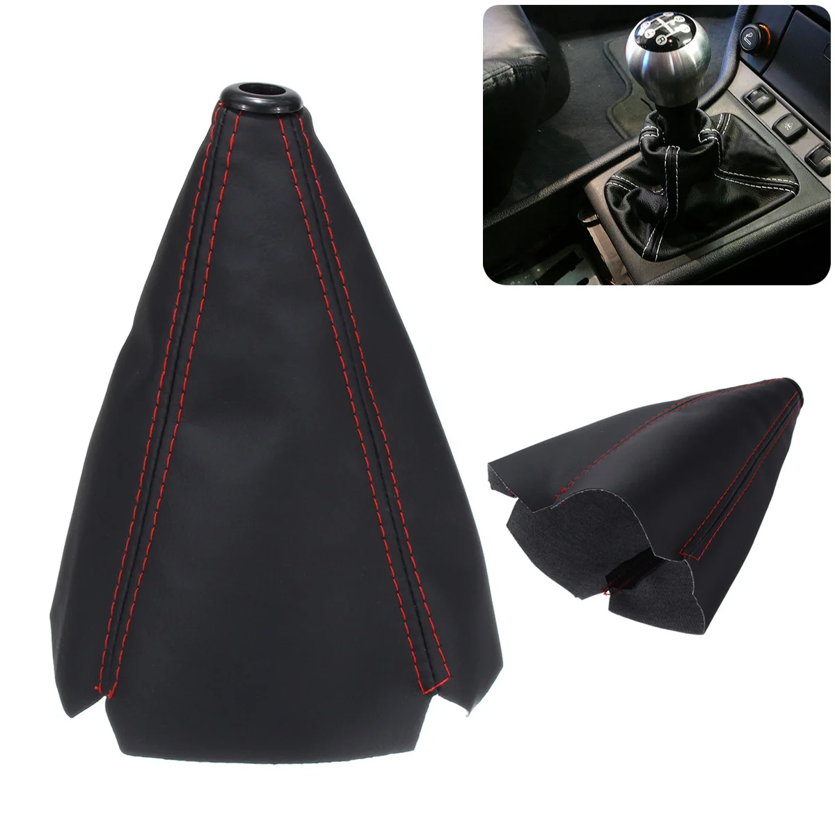 Car Manual Stick Shifter Knob Gear Shift Boot Cover Gaiter for Renault Megane 2 3 Duster Logan Clio 4 3 Laguna 2 Sandero Scenic image 6