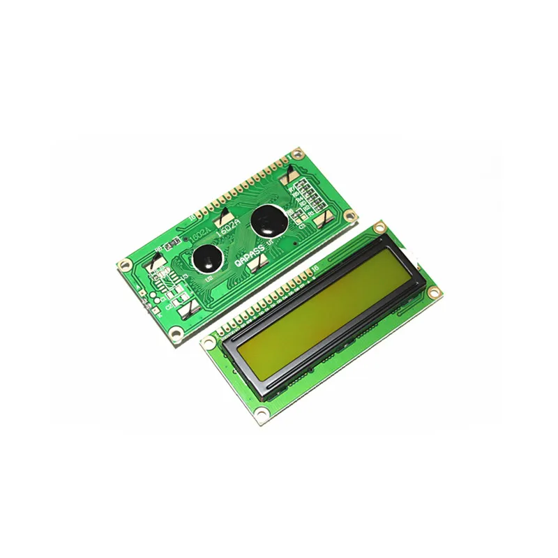 

LCD1602 yellow-green screen 1602A liquid crystal display LCD-1602-5V black font with backlight