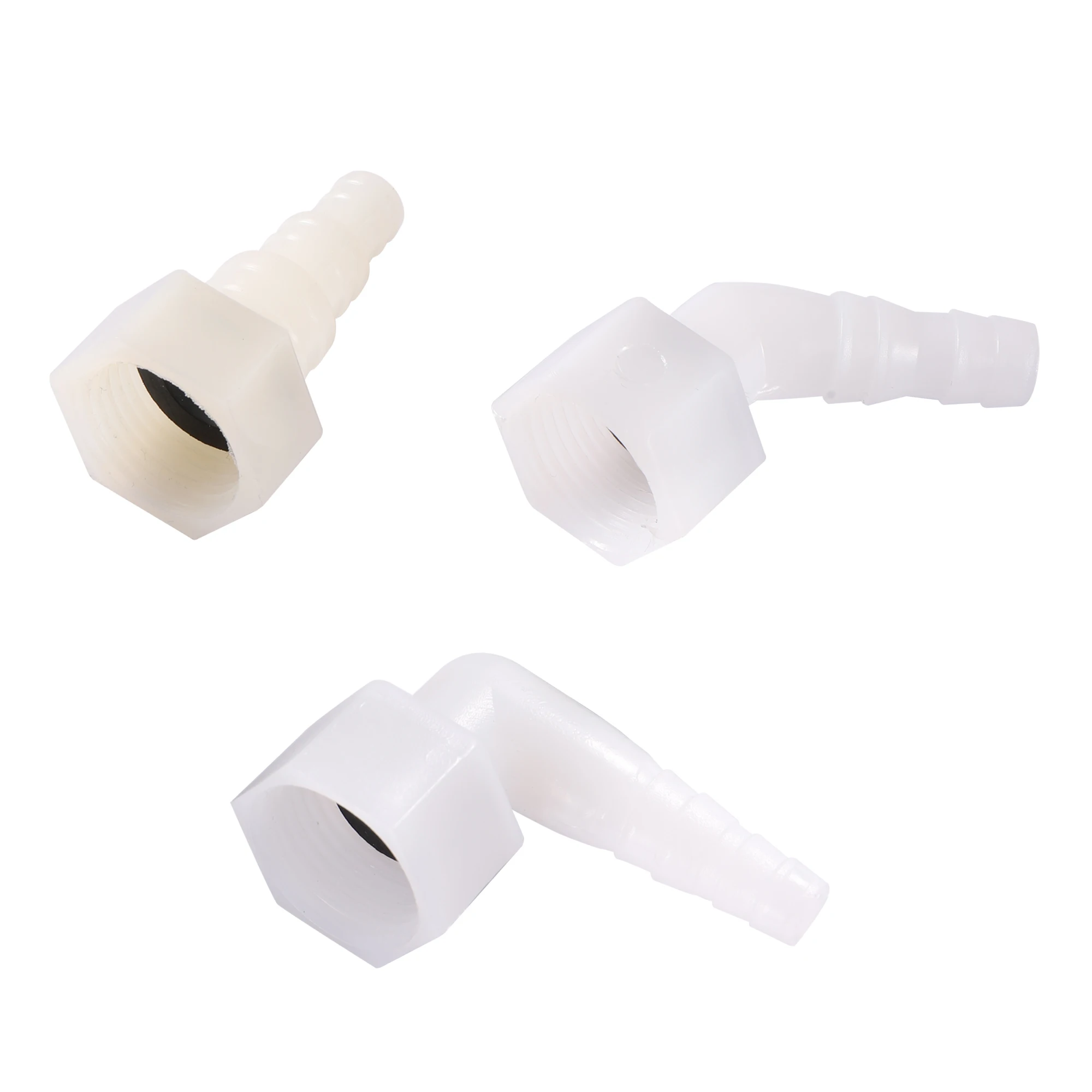 

1/2" Female Thread 45°90°180° Elbow Connector ID 9~13mm Pipe Joint Garden Irrigation Water Tank Aquarium Drainage System Fitting