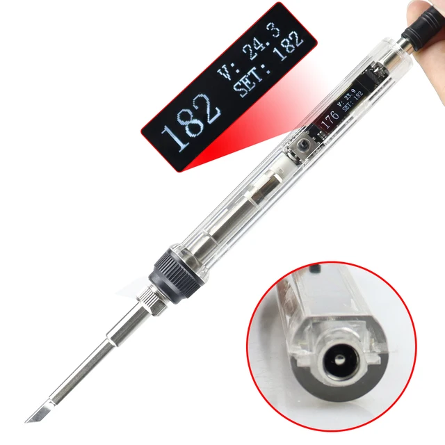 T12 Mini lutownica DC 12-24V 72W cyfrowy OLED regulacja temperatury spawanie elektryczne końcówka lutownicza stacja narzędzie nie SH72
