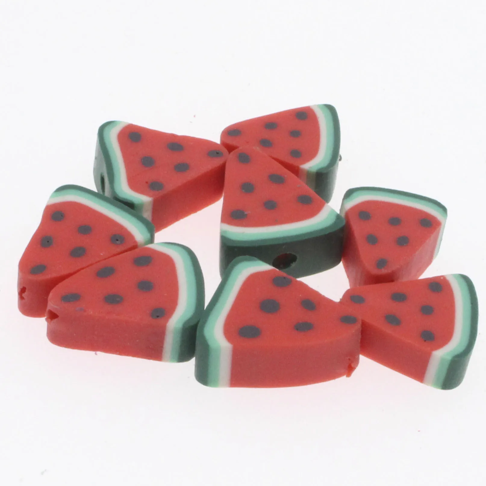 CHONGAI 50Pcs fruit Beads Polymer Clay Beads Spacer Beads For Jewelry Making DIY Bracelet necklace 9X11mm