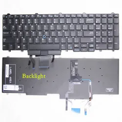 100% US For Dell Latitude E5550 E5570 E5580 E5590 E5591 Precision 3510 7510 7710 7720 7520 3520 P48F English Laptop Keyboard