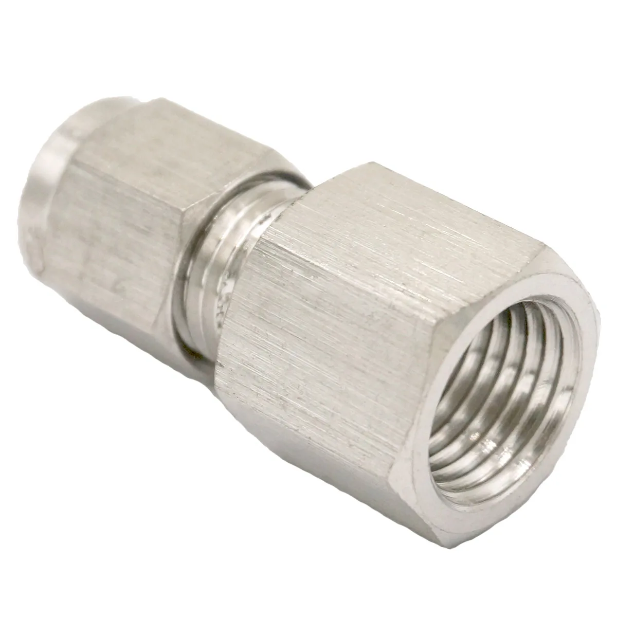 

Fit Tube O/D 10mm To 1/2" BSPP Female 304 Stainless Ferrule Pneumatic Air Compression Fitting