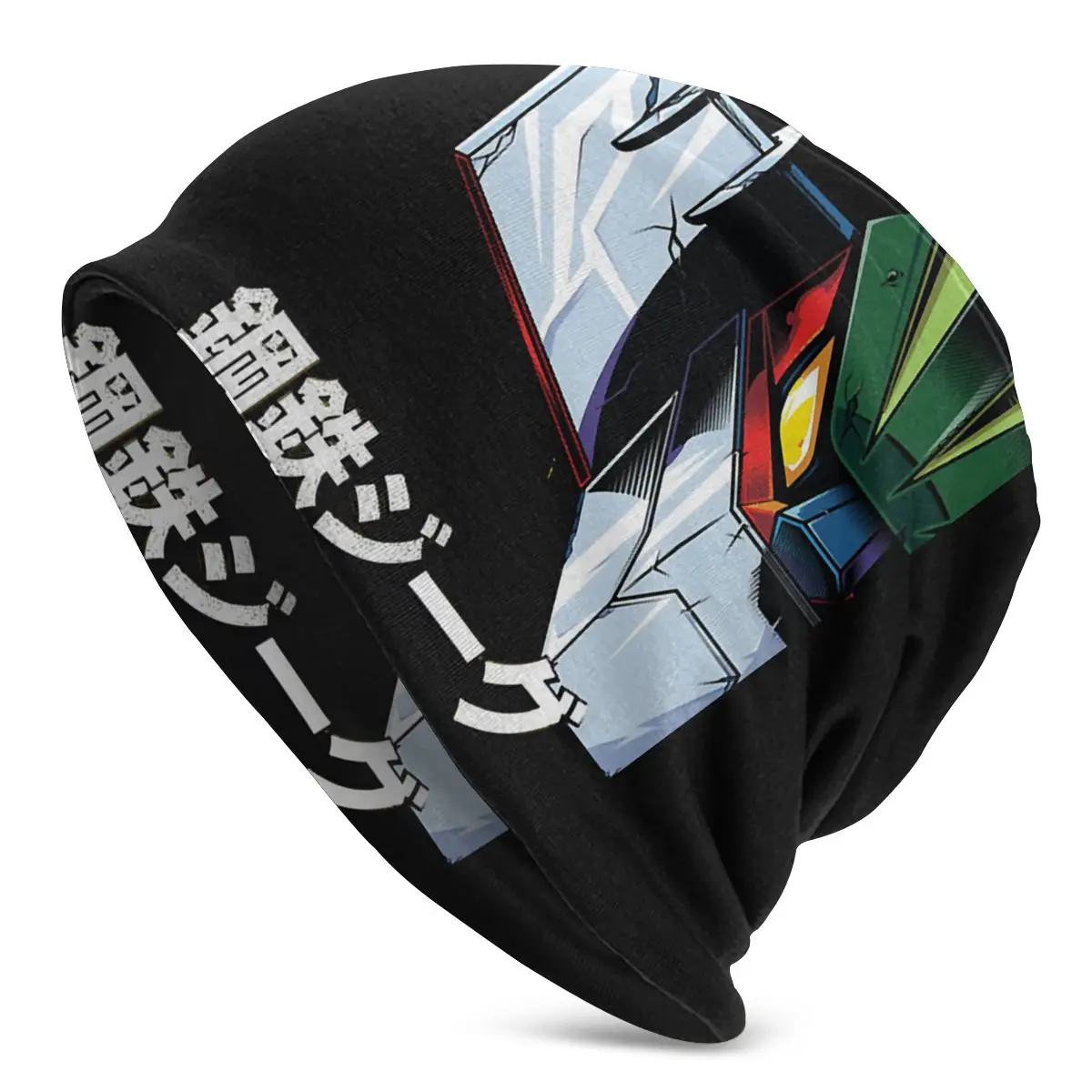 Half Steel Jeeg Big Shooter Robot Anime Washed Warm Bonnet Windproof Casual Beanies Protection Men Women Hats