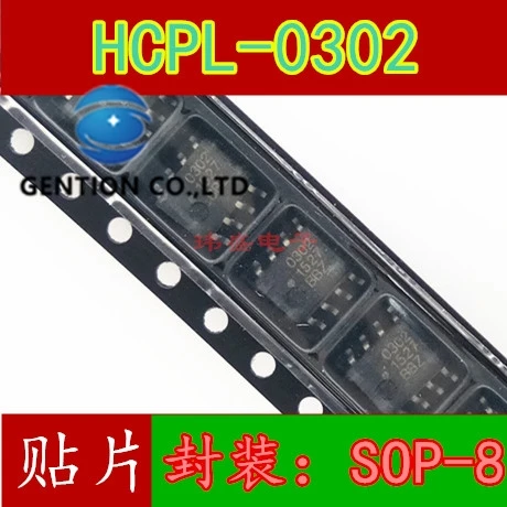 

10PCS original HCPL-0302-v, 302 v HP302 SOP8 patch HCPL302 HCPL-0302 light coupling stock in 100% new and the original