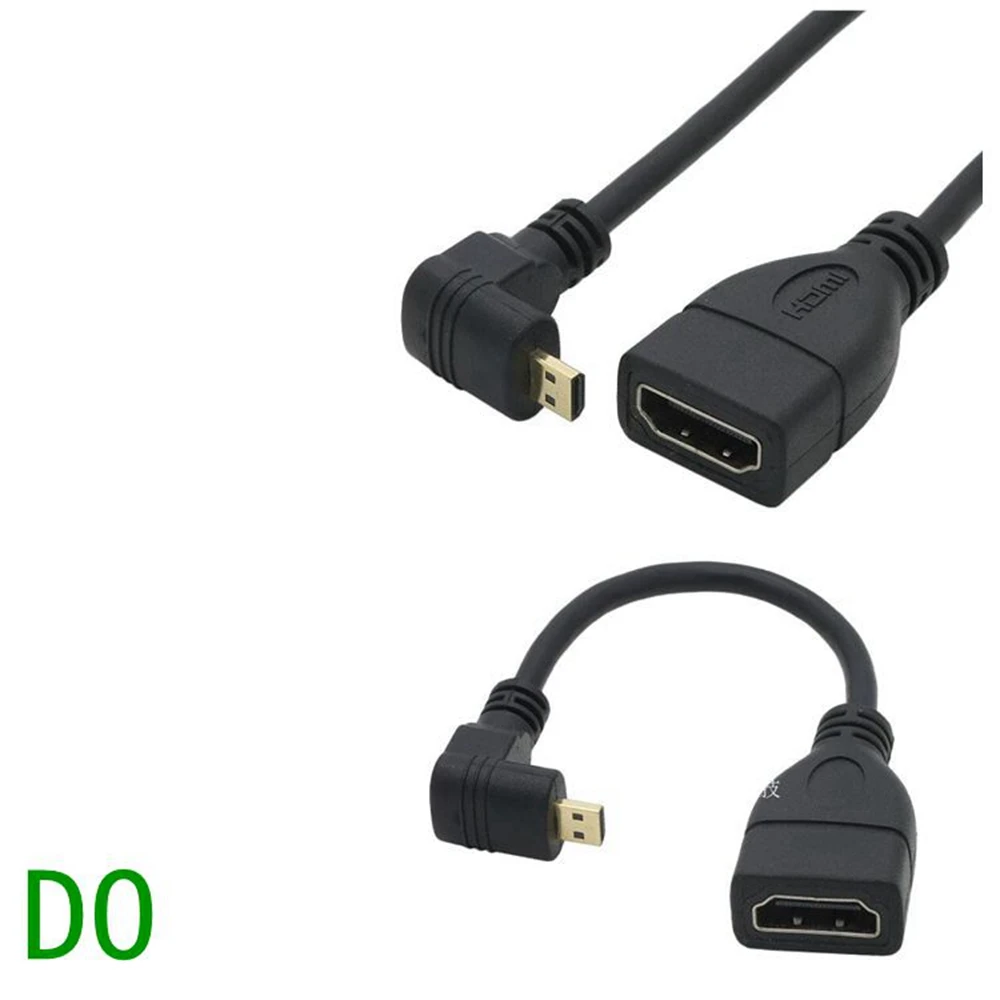 Micro HD-kompatibel Stecker auf adaptateur HD Buchse Kabel Links Winkel 90 Grad HD Konverter Code iyo PC HDTV projektor