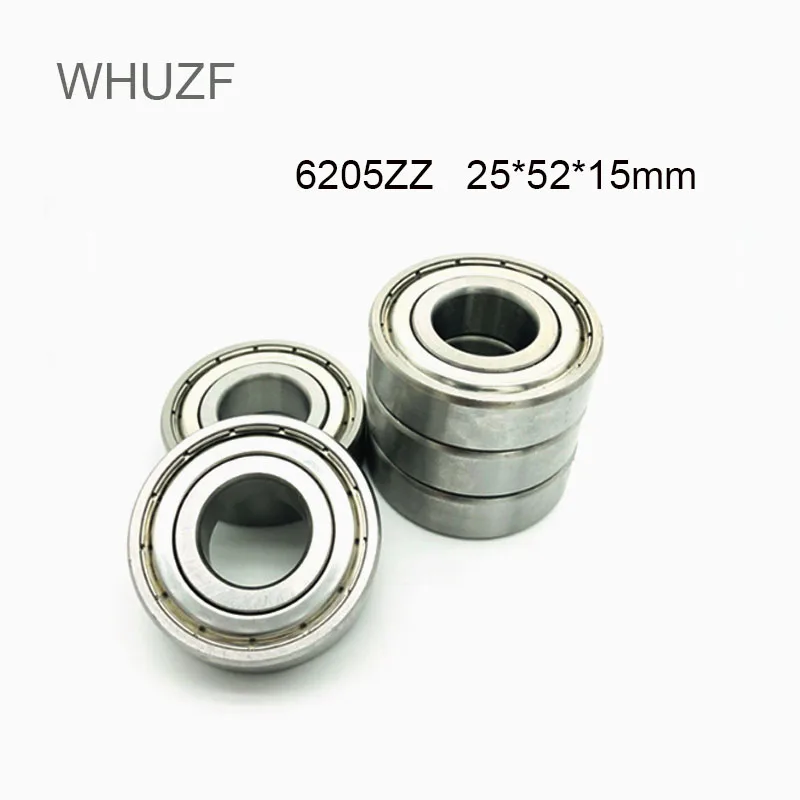 

WHUZF 6205ZZBearing ABEC-1 (2/4PCS) 25x52x15 mm Deep Groove 6205-2Z Ball Bearings 6205RZ 180205 ZZ Z 6205 2Z EMQ Quality