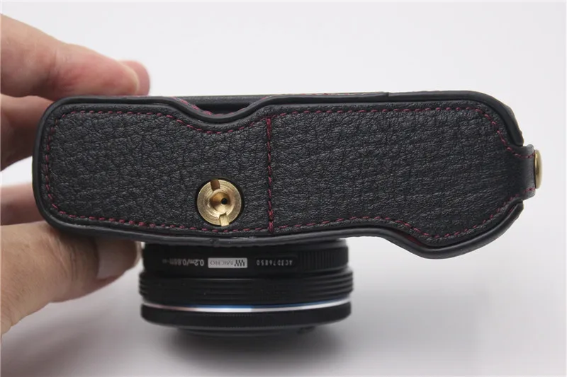 本革ケースカメラバッグハーフボディカバーオリンパスペン E-P7 EP7