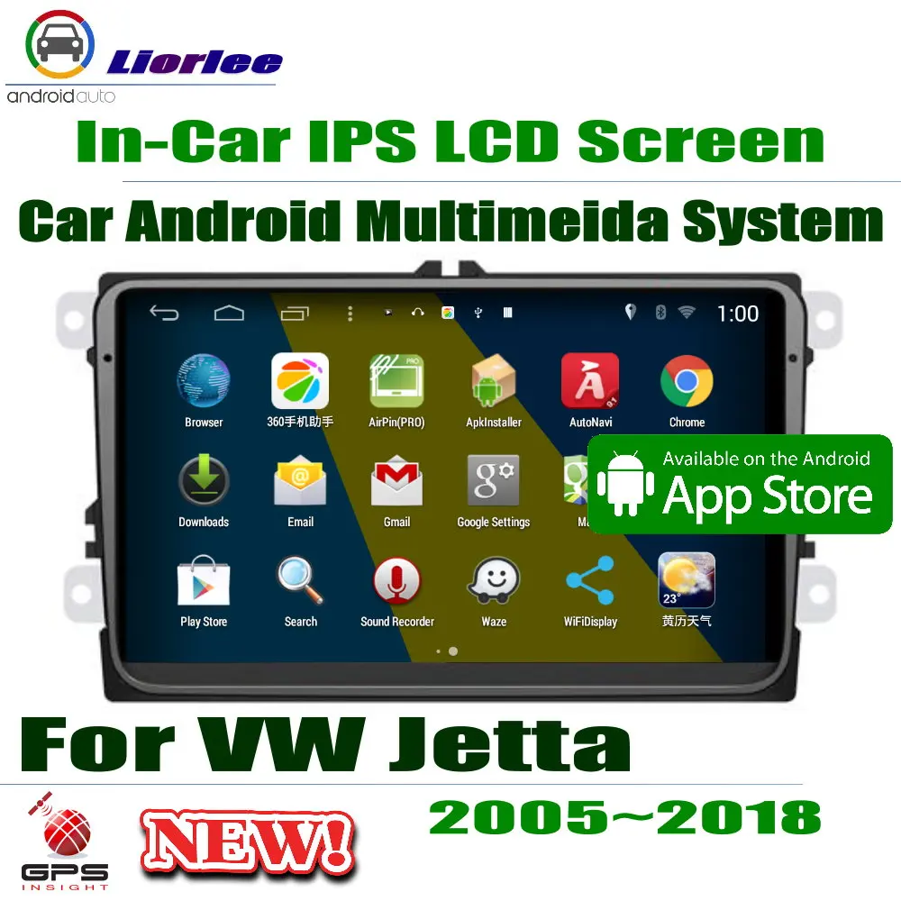 

For Volkswagen Jetta / Vento 2005~2018 Car Radio 9" HD 1080P IPS LCD Screen Android 8 Core 3G/4G WIFI GPS Navigation Multimedia