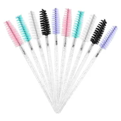 200/500 pcs Disposable Crystal Eyelash Brush Comb Eyelash Extension Mascara Wands Makeup Brushes Professional women Beauty Tool