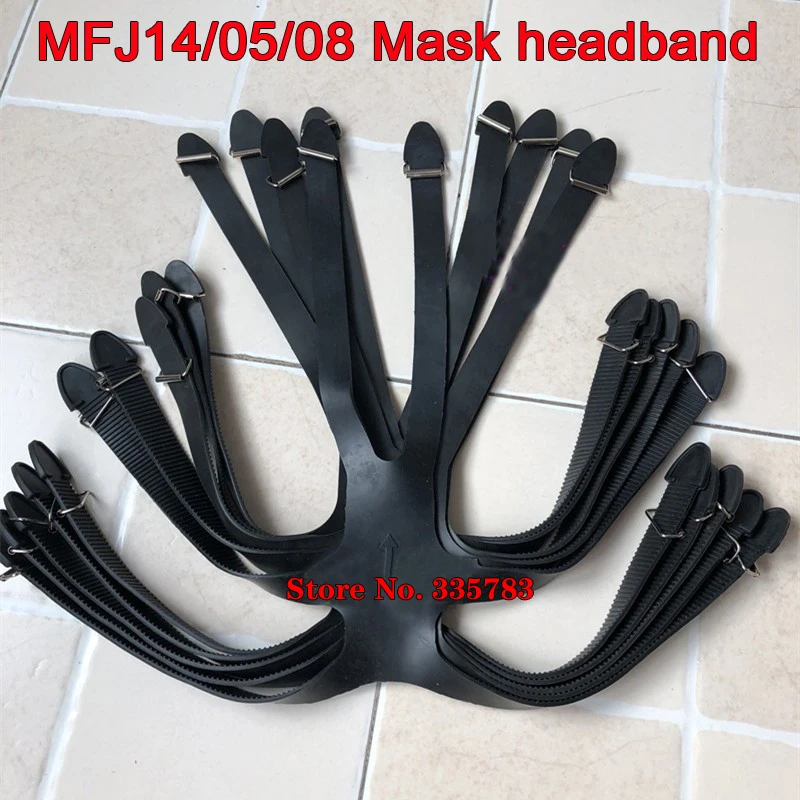 MFJ14/05/08 Gas mask Replacement headband Rubber/mesh cloth 2 types Snap replacement plug Chemical filter Replacement parts