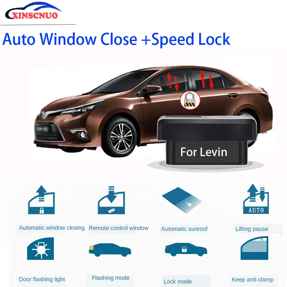 

XINSCNUO New Smart Electronics window lift For Toyota Levin 2019-2023 Auto OBD Speed Lock & Window closer