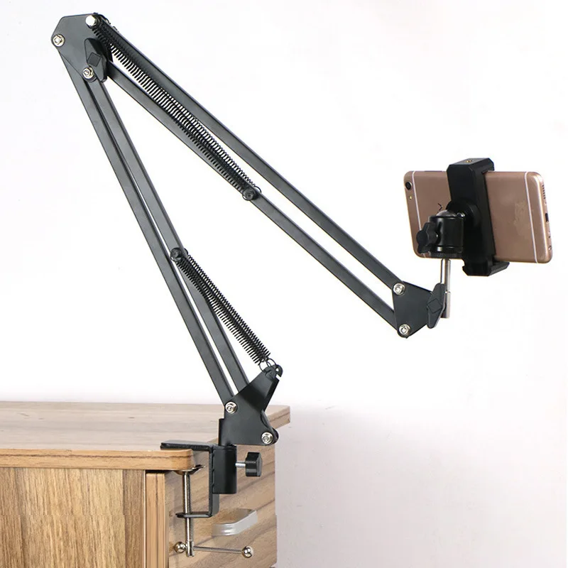 360 درجة طويلة الذراع حامل لوحي حامل ل 3.5 إلى 10.6 بوصة اللوحي الهاتف الذكي السرير سطح المكتب كسول حامل قوس دعم لباد