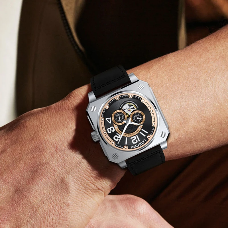LOBINNI Orologio automatico da uomo Top Brand di lusso Movimento Miyota Orologio meccanico da uomo Vetro zaffiro Orologi da polso impermeabili 50M
