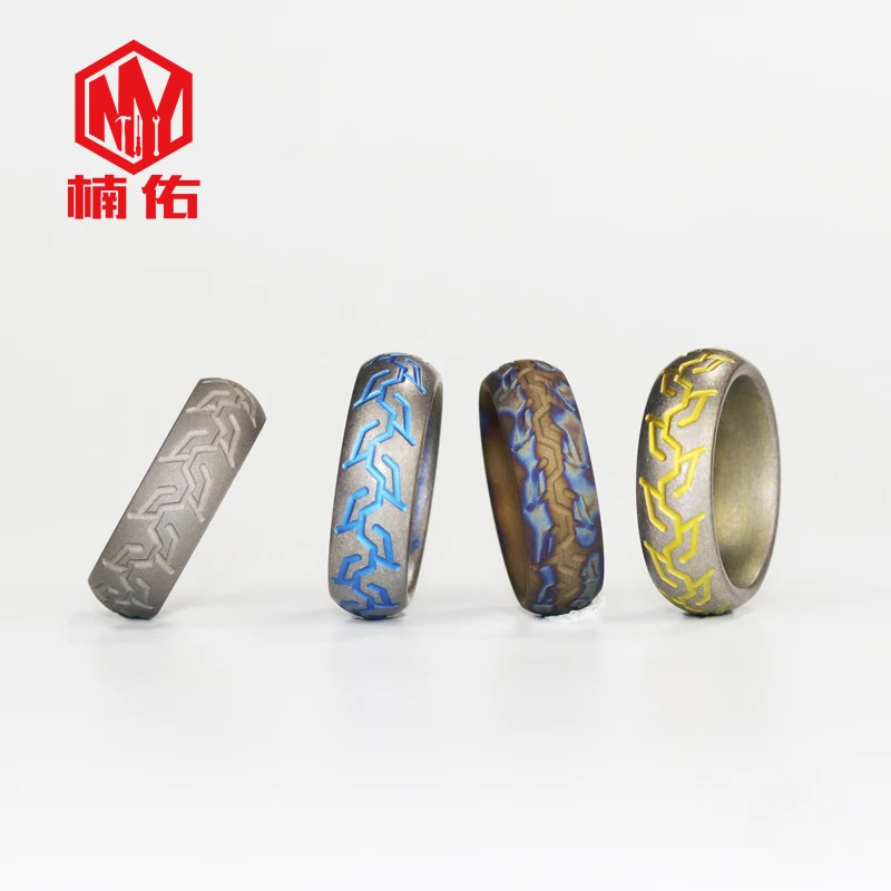 

Handmade Titanium Alloy Ring For Men And Women EDC Outdoor Pocket Tool Tail Ring Gift Ring Magic Ring