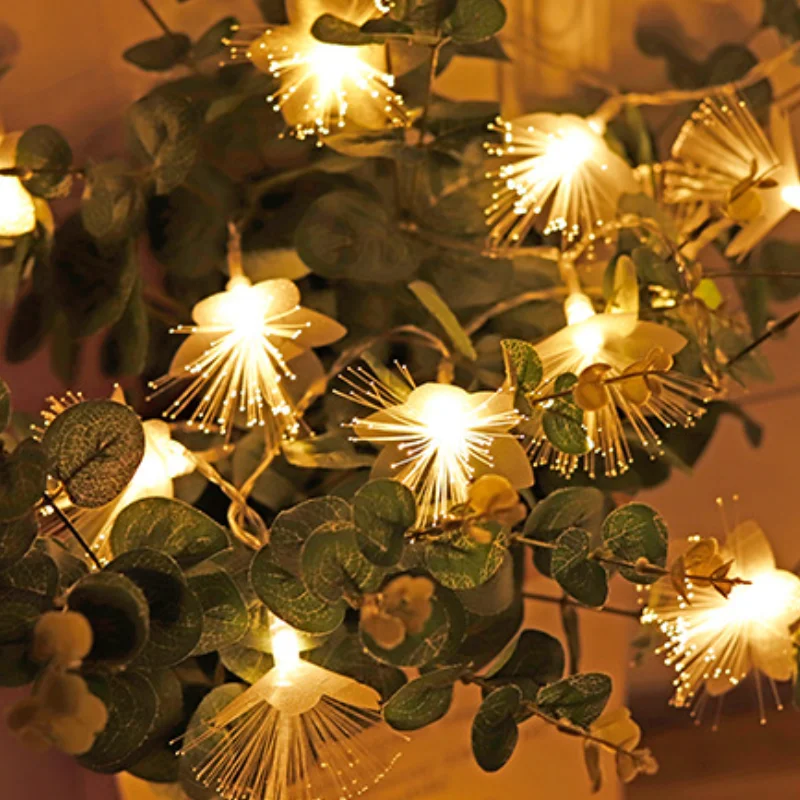 PheiLa – guirlande lumineuse en Fiber optique, féerique, fonctionnement à piles, pour arbre de noël, décoration intérieure de mariage