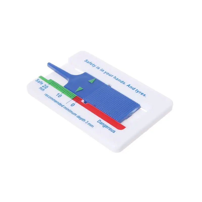 Medidor de profundidad de la banda de rodadura del neumático del coche, herramienta de medición de espesor, almohadilla de freno, regla de Monitor de zapatos, 1 ud.