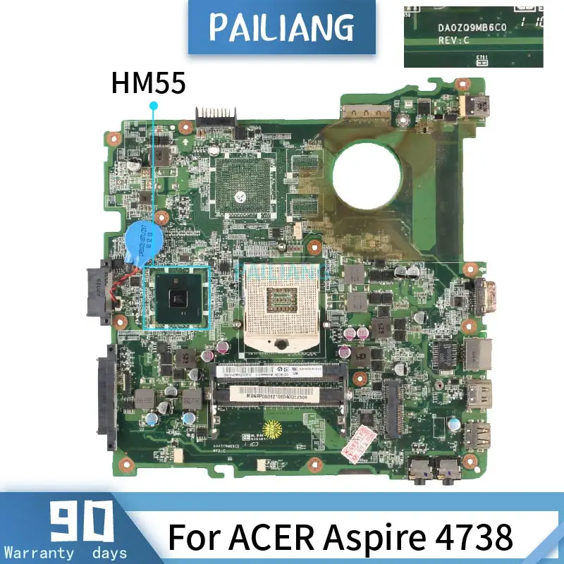 

MBR9Y0600 For ACER Aspire 4738 DA0ZQ9MB6C0 HM55 Mainboard Laptop motherboard tested OK