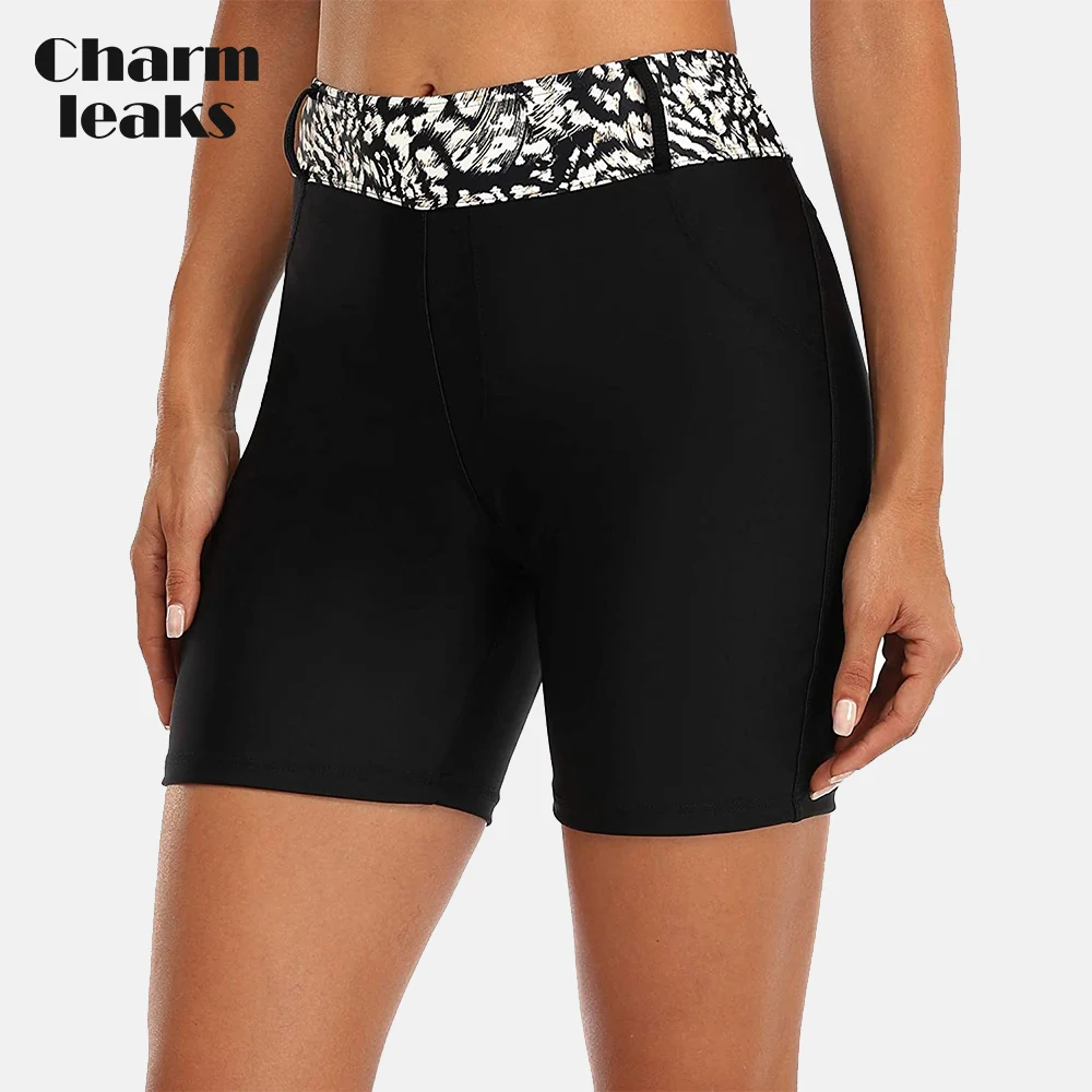 Charmleaks Women Swimming Shorts Tankini Swim Bottom Boardshorts Beach Swimwear Trunks плавки женские