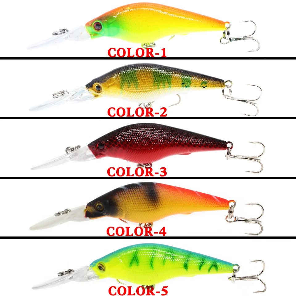 1PCS Minnow Fishing Lure 90mm 6.6g Floating Hard Bait Wobbler Jig Bait Crankbait Carp Striped bass Pesca Fishing tackle SwimBait