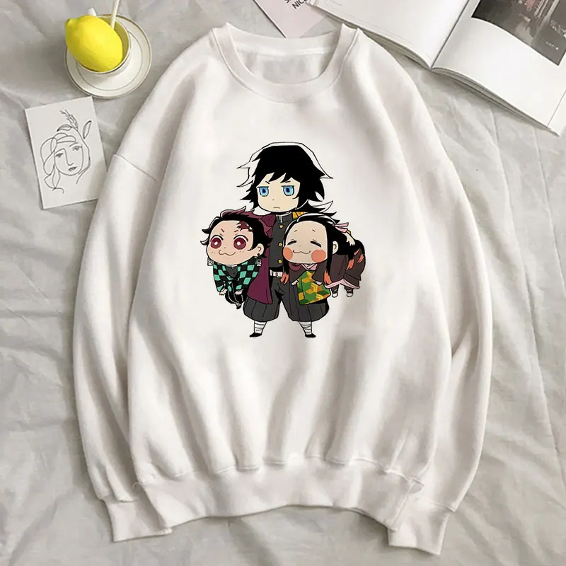 Harajuku Demon Slayer Graphic Anime Hoodie Winter Kawaii Sweatshirt Hoodies Fall Tops Women Kimetsu No Yaiba Clothes Streetwear