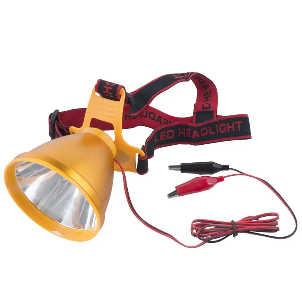 Led Headlamp COB Floodlight Work Light for Hunt Fishing Searchlight High Power Flashlight Warm Light 12V Lantern Outdoor Camp