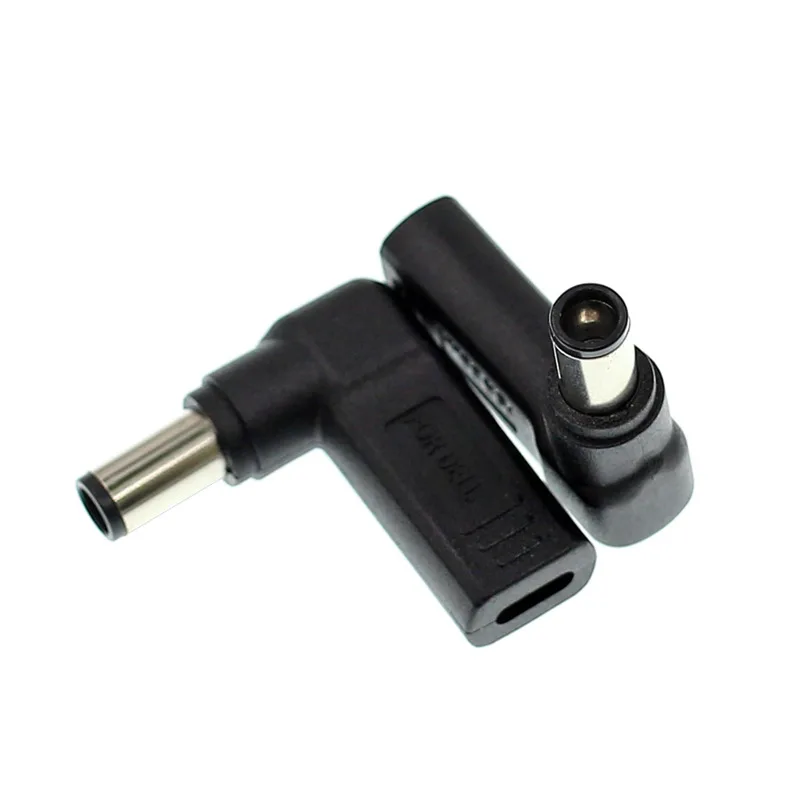 19.5V rodzaj USB C kobieta do 7.4*5.0mm męski wtyk Dc konwerter zasilacz ładowarka do laptopa złącze do Dell 7.4X5.0mm