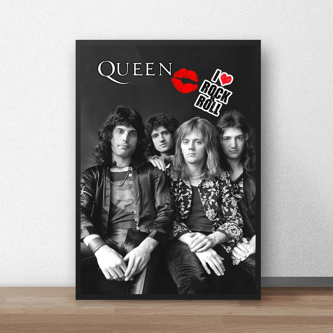 Queen - I Love Rock Classic Music Poster Canvas Art Print Home Decoration Wall Painting ( No Frame )