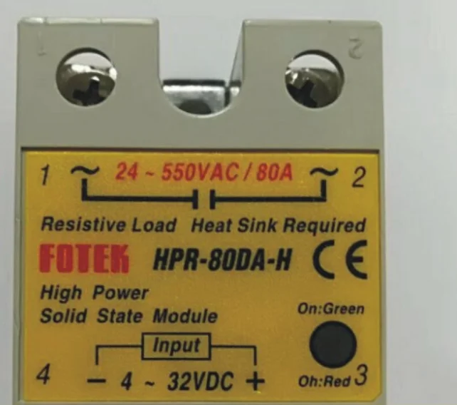 

Taiwan new original FOTEK Solid State Relay HPR-80DA-H