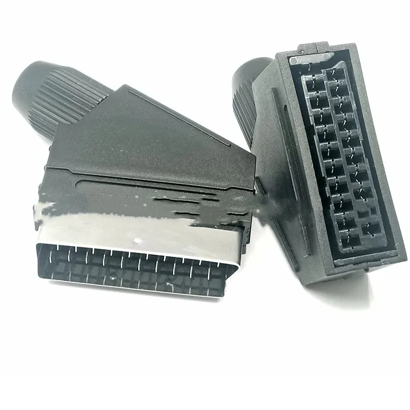 Männlicher Euro SCART-Lötanschluss, 21-poliger RGB-Buchsenadapter – Detail 2